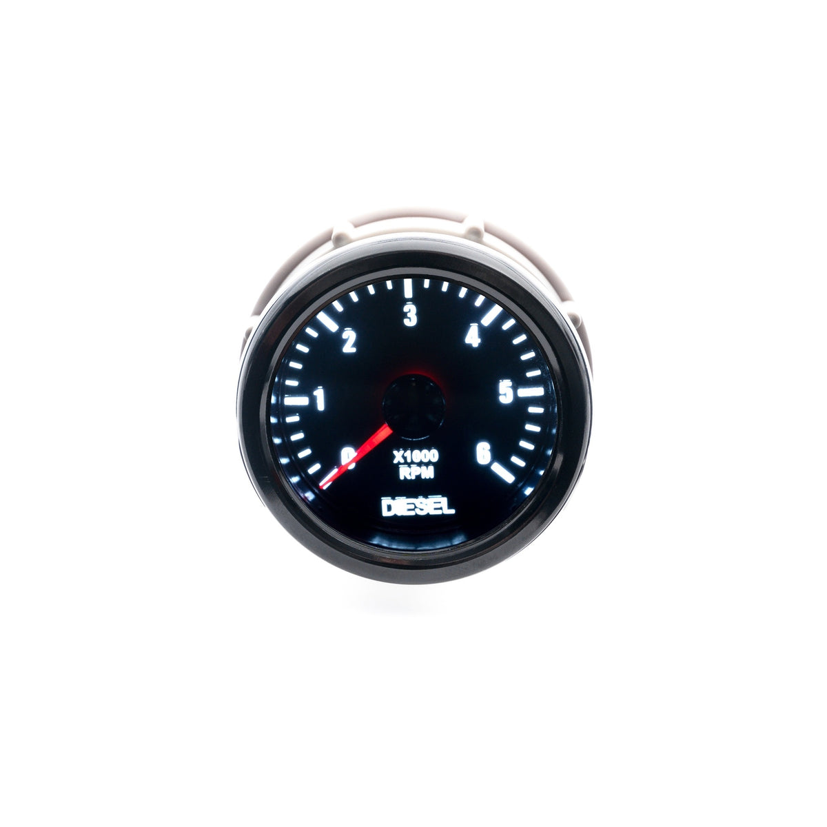 JOM Compte-tours Additionnel Diesel 0-6.000RPM Noir Ø52mm Noir Rally