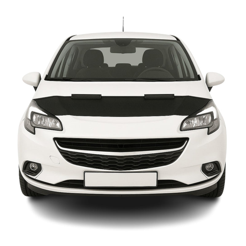 Protège Capot pour Opel Corsa E 2015-2019 Masque de voiture vinyle Noir