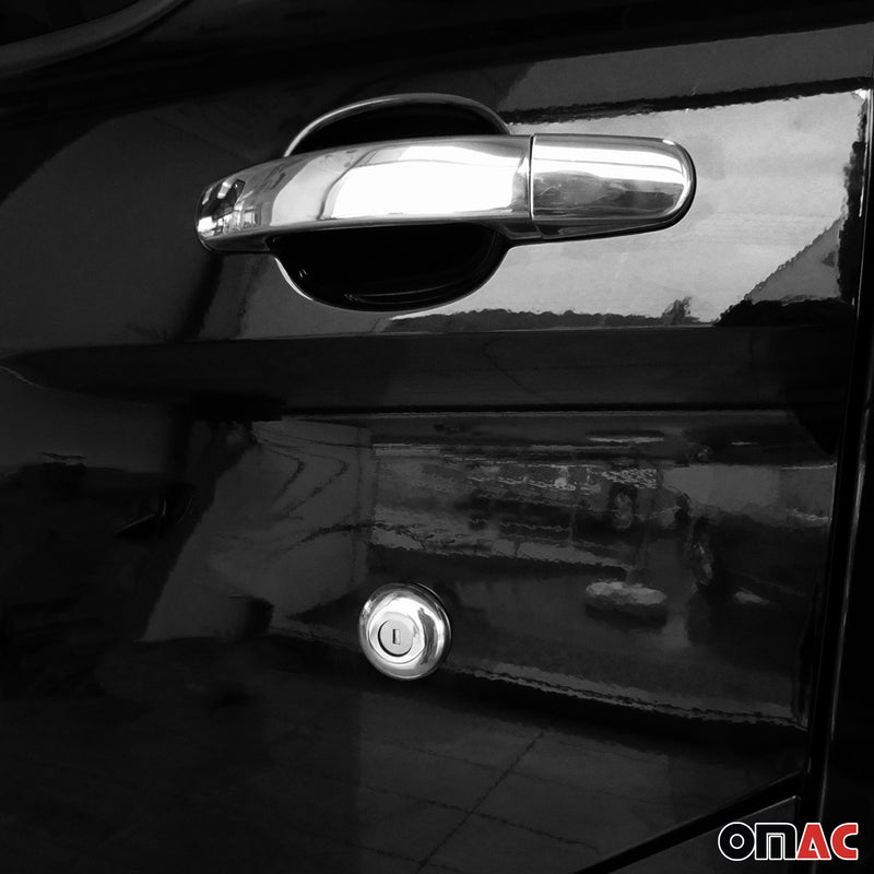 Couverture de Serrure de Poignée de Porte pour Ford Transit 2014-2021 Acier Inox