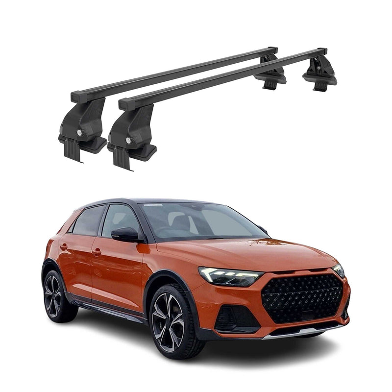 Barres de toit Transversales pour Audi A1 GB Citycarver / Allstreet 2019-25 Noir