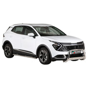 Marchepieds Latéraux pour Kia Sportage 2022-2025 Acier Inoxydable Argent