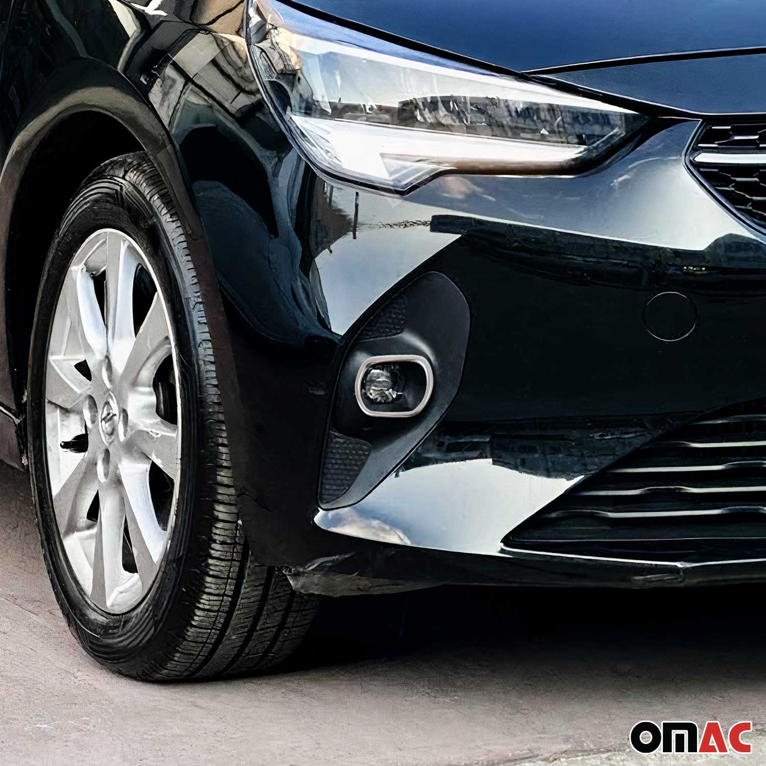 Cache de contour de feu antibrouillard pour Opel Corsa F 2019-23 Pre-FL Acier 2x