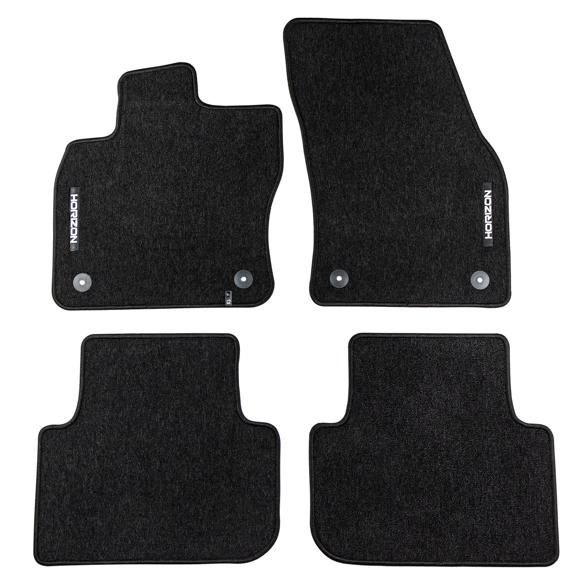 Tapis de Sol de Voiture pour VW Tiguan II 2016-2024 Velours Imperméable 4Pcs