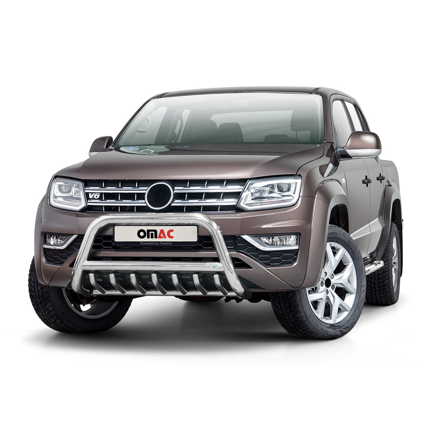 Pare-Buffle Avant Pour VW Amarok 2016-2020 en Acier Inoxydable