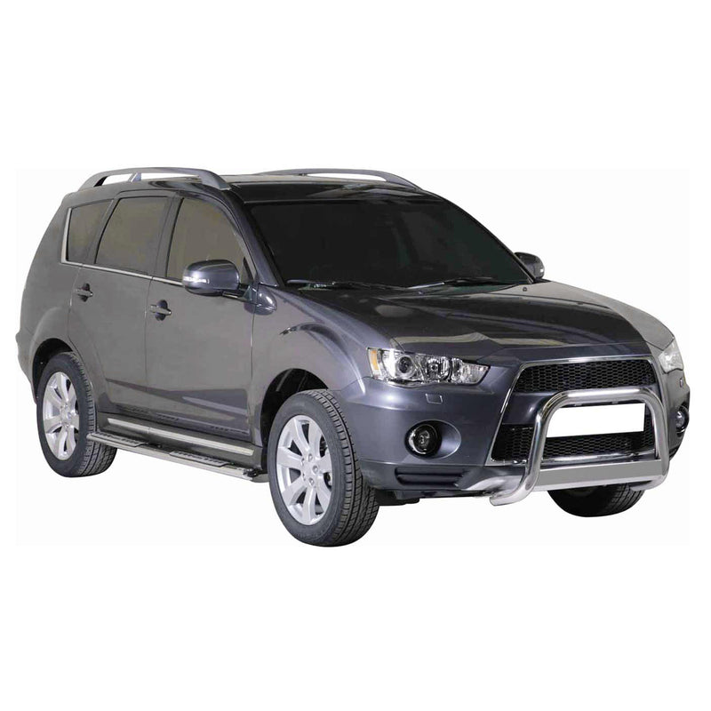 Pare-buffle Avant pour Mitsubishi Outlander 2010-2012 63 mm en Acier Gris