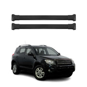 Barres de Toit Transversales pour Toyota Rav 4 III 2008-2012 2x Noir