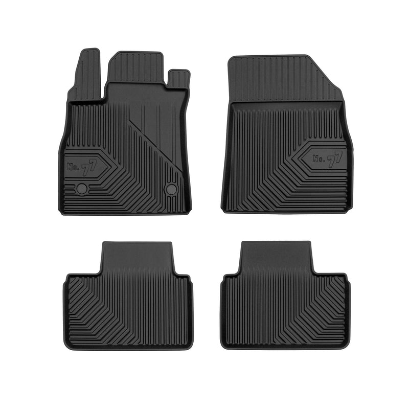 Tapis de Sol de Voiture pour Renault Talisman 2015-2020 Pre-FL TPE Noir 4Pcs