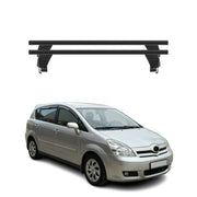 Barres de toit Transversales pour Toyota Corolla Verso 2004-2007 Alu Noir 2x