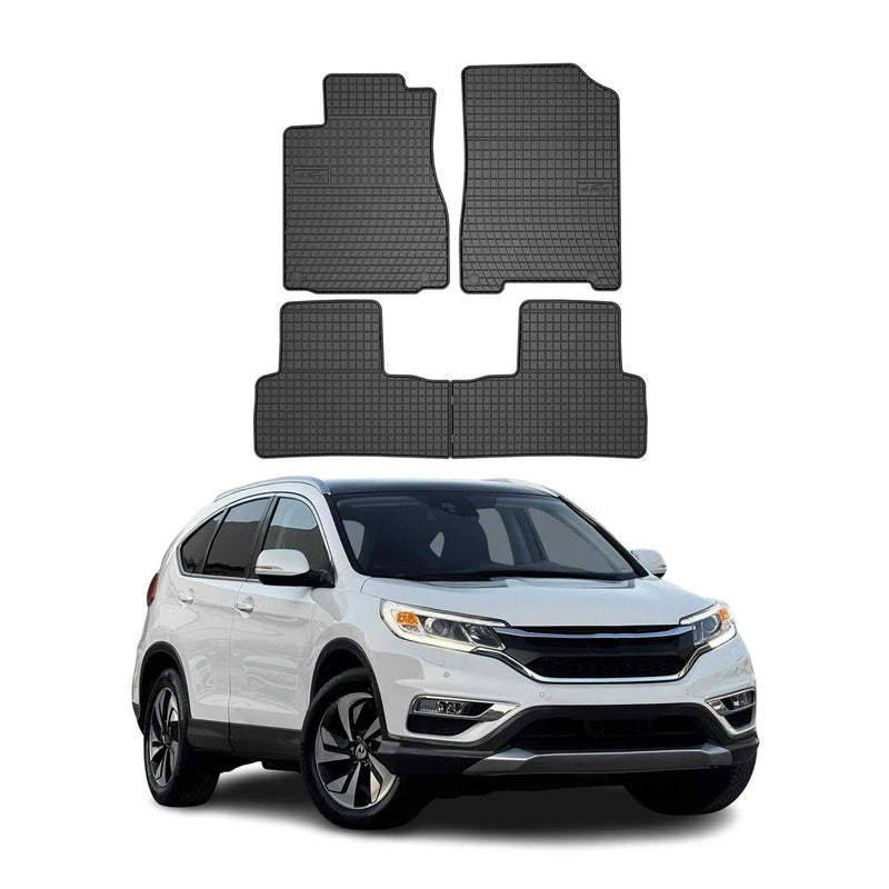 Tapis de Sol pour Honda CR-V 2012-2018 Caoutchouc Noir