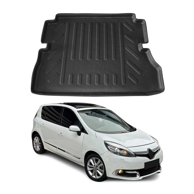 Tapis de Coffre pour Nissan Qashqai 2020-2021 en TPE Noir