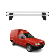 Menabo Barres de toit Transversales pour Fiat Fiorino II 1987-2007 Alu Gris ABE