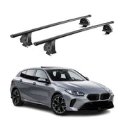 Barres de toit transversales Alu pour BMW Serie 1 F70 2025-2026 TÜV Gris 2Pcs