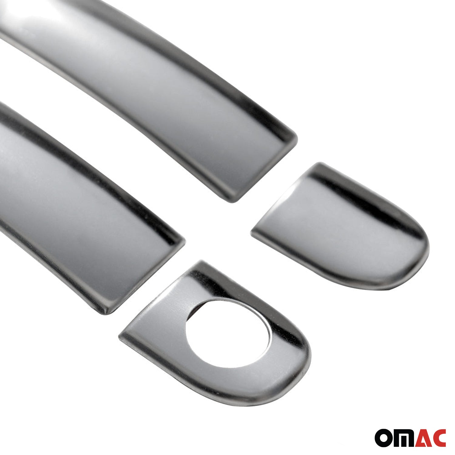 Couverture poignée de porte pour VW Lupo 1998-2005 2 Portes Acier Argent 4Pcs