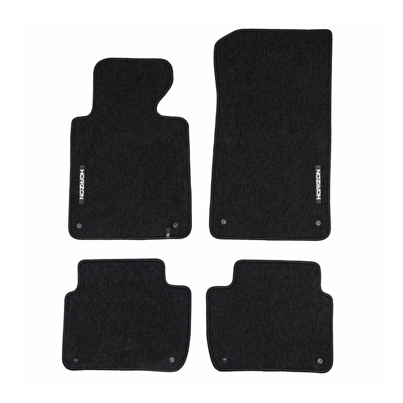 Tapis de Sol de Voiture pour BMW Série 3 E46 1998-2005 Velours Durable Noir 4Pcs
