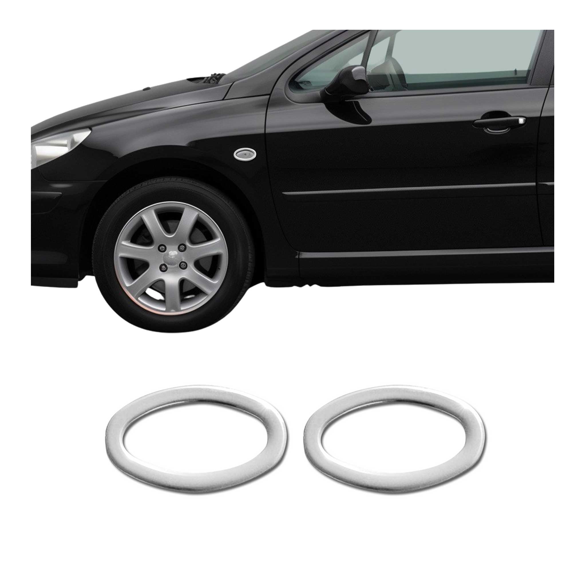 Cadres de clignotants Latérals pour Citroen C1 C3 C4 C5 C6 Chromé