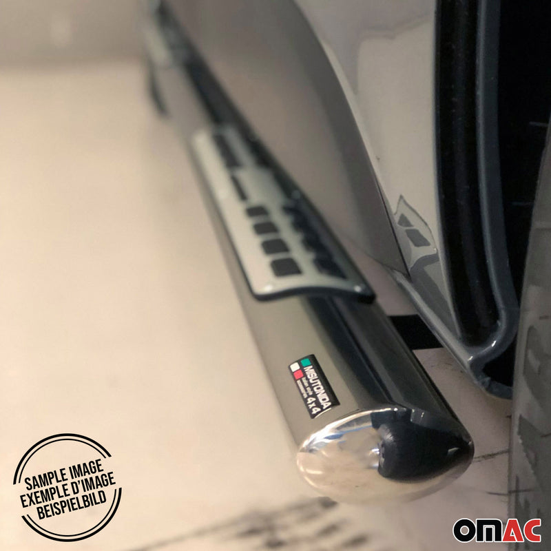 Marchepieds Latéraux pour Opel Vivaro 2019-2025 L2 Acier Inoxydable Argent