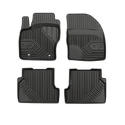 Tapis de Sol de Voiture pour Ford Focus mk2 2004-2011 TPE Antidérapant Noir 4Pcs