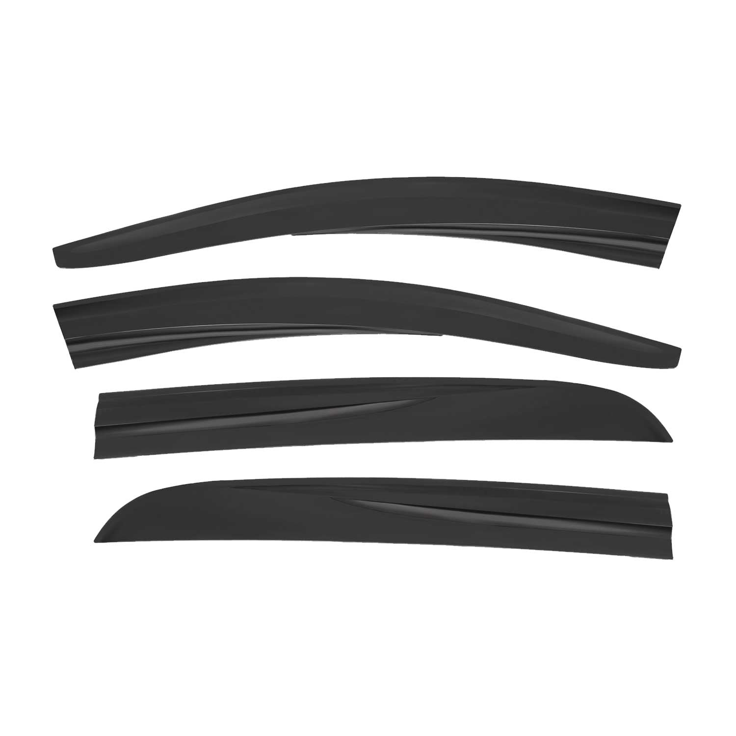 Déflecteurs de Vent pluie d'air pour Opel Corsa D 2006-2015 HB Acrylique Noir 4x