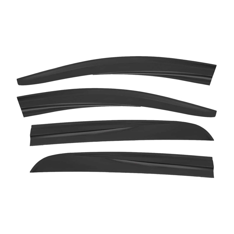 Déflecteurs de Vent pluie d'air pour Opel Corsa D 2006-2015 HB Acrylique Noir 4x