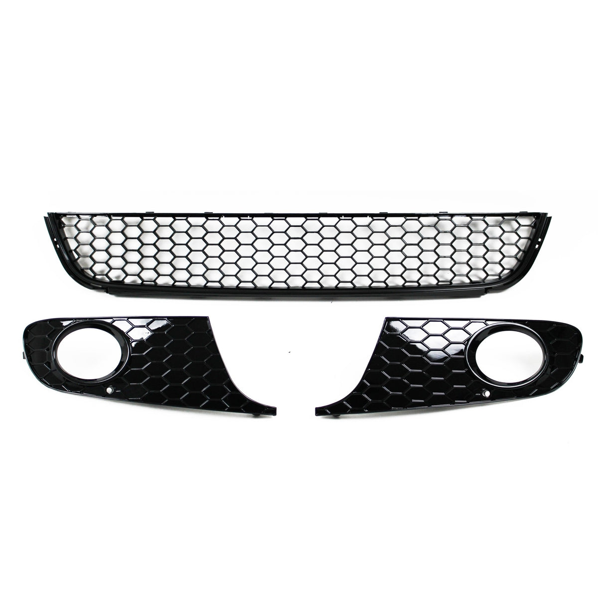 JOM Pare-choc Avant pour VW Golf 6 2008- ABS Noir Brillant