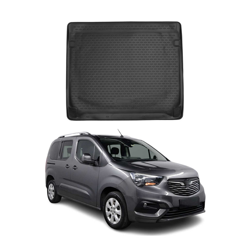 Tapis de Coffre pour Opel Combo-e Life 2018-2022 TPE Noir