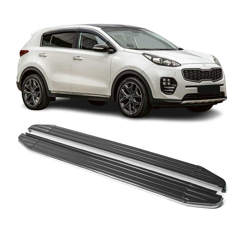 Marchepieds Latéraux pour Kia Sportage 2016-2023 ABE Alu