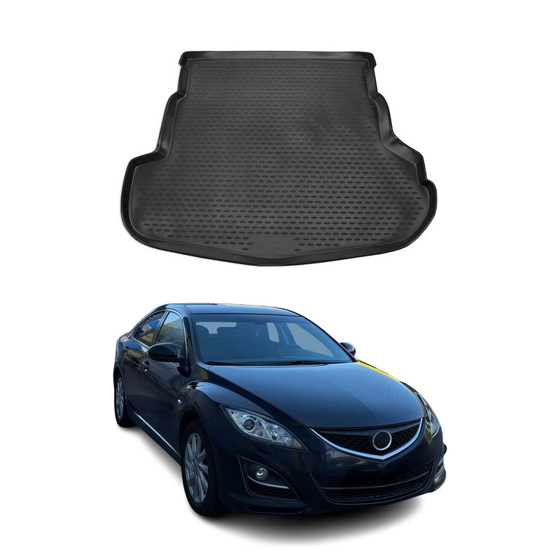 Tapis de Coffre pour Mazda 6 2009-2013 en caoutchouc TPE 3D Noir 1Pcs