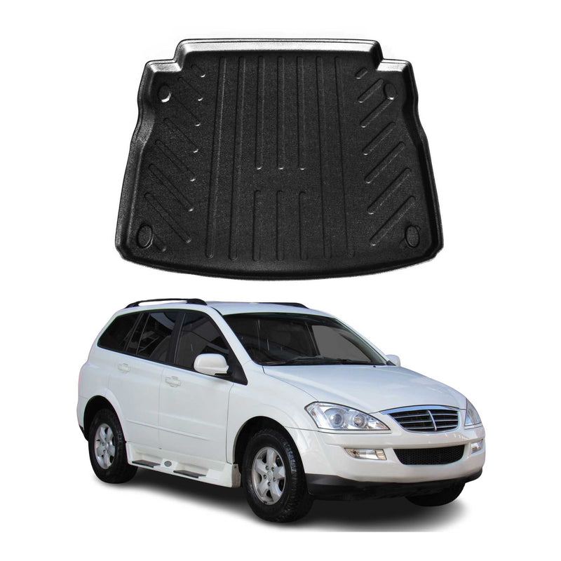 Tapis de Coffre pour Ssangyong Kyron 2005-2021 TPE Noir