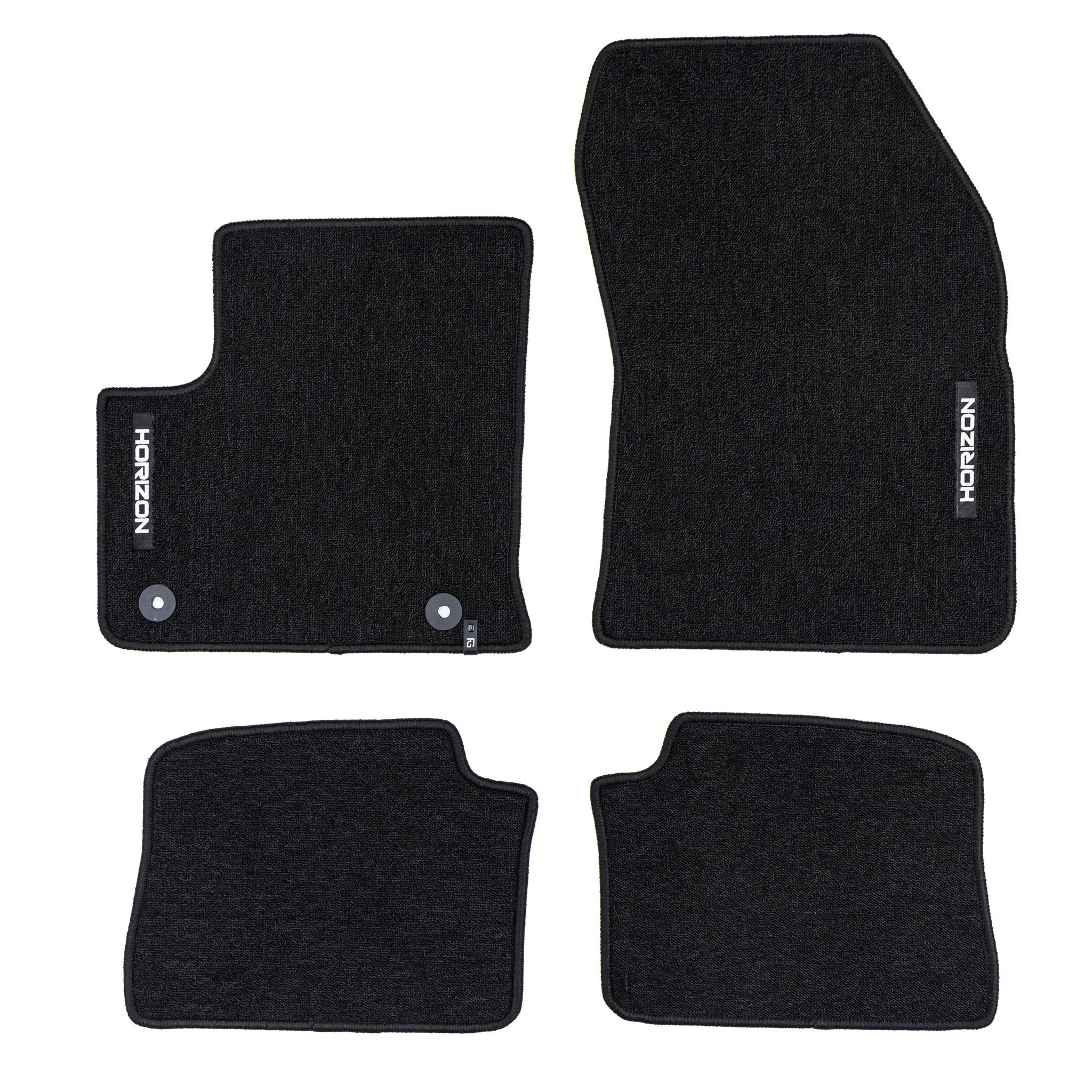 Tapis de Sol de Voiture pour Opel Corsa-e 2019-2026 Velours Imperméable 4Pcs