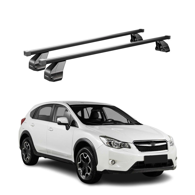 Barres Transversales Menabo pour Subaru XV 2011-2018 Noir