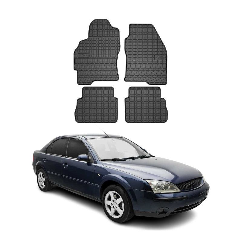 Tapis de Sol pour Ford Mondeo mk3 2000-2007 Caoutchouc Noir