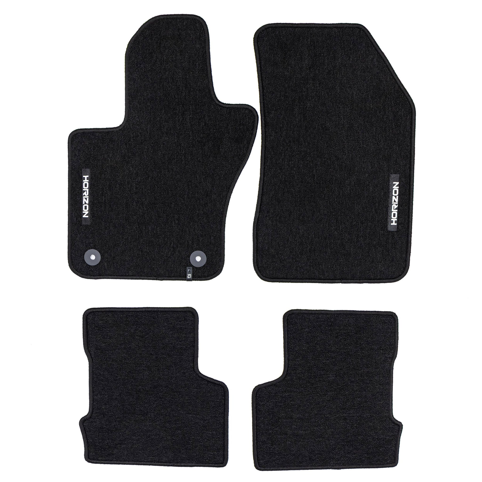 Tapis de Sol de Voiture pour Jeep Renegade 2015-2025 Velours Noir 4Pcs