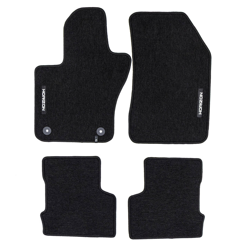 Tapis de Sol de Voiture pour Jeep Renegade 2014-2025 FL Velours Noir 4Pcs