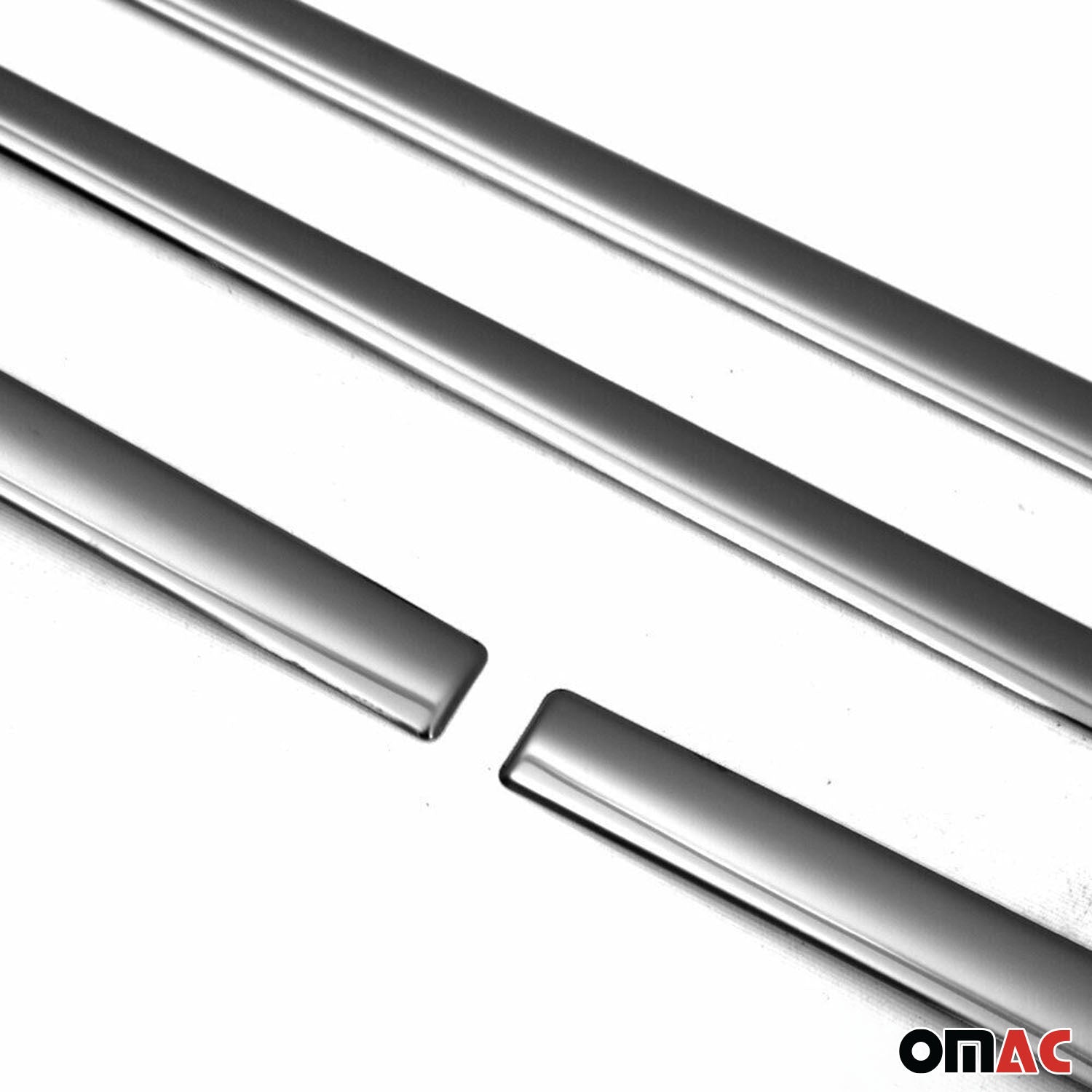 Garniture Baguette de porte latérale pour Fiat Tipo 2015-2026 SD inox Foncé 4Pcs