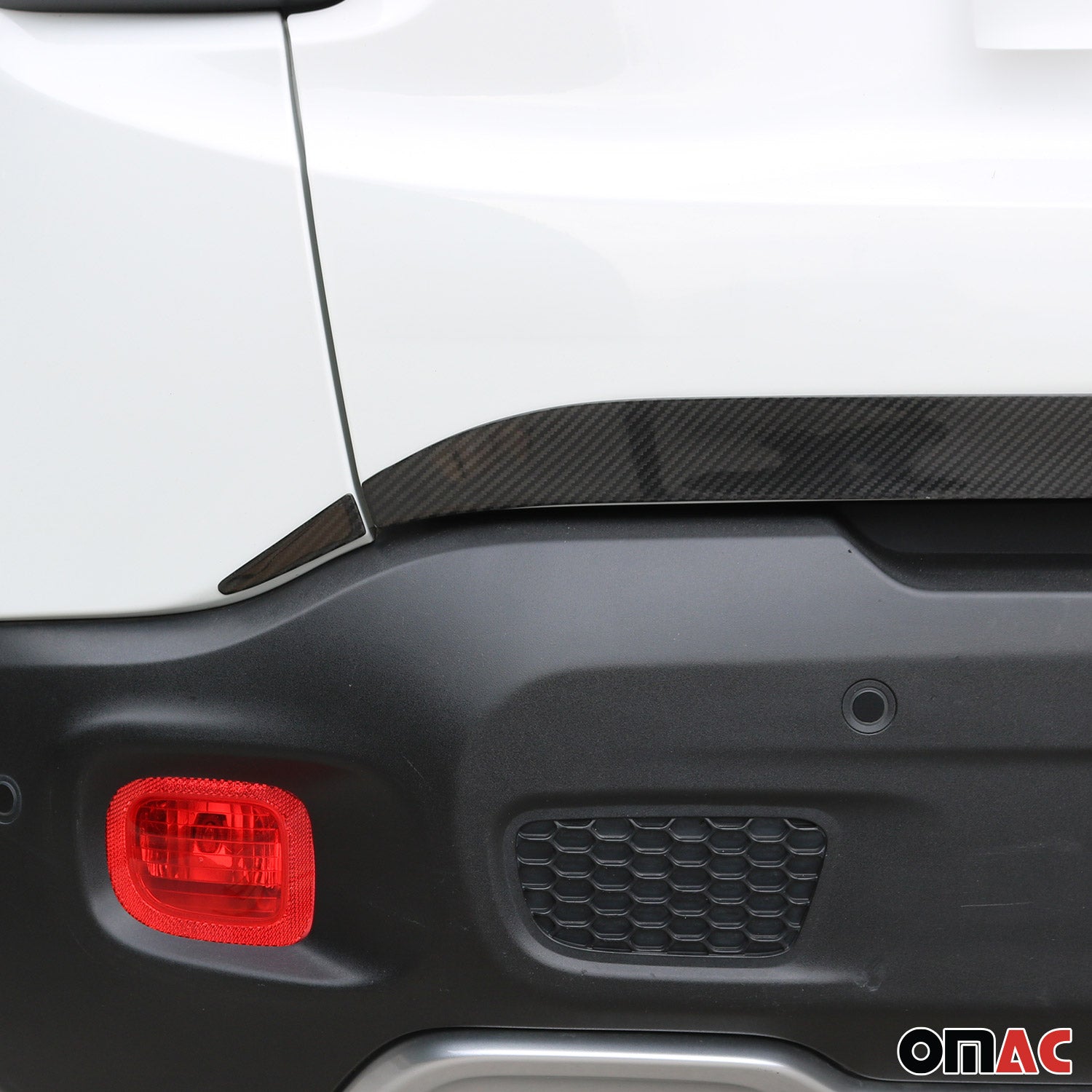 Garniture de Hayon Coffre pour Jeep Renegade 2014-2021 Carbone 3 Pcs