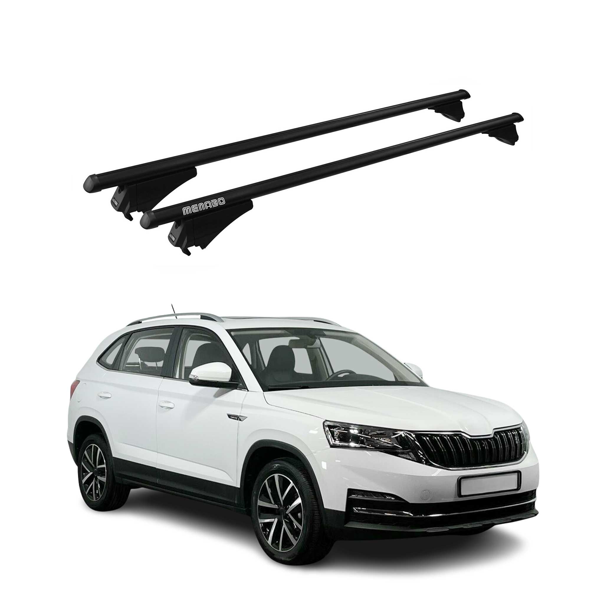 Tiger Barres de toit transversales pour Skoda Kamiq 2019-2026 Noir