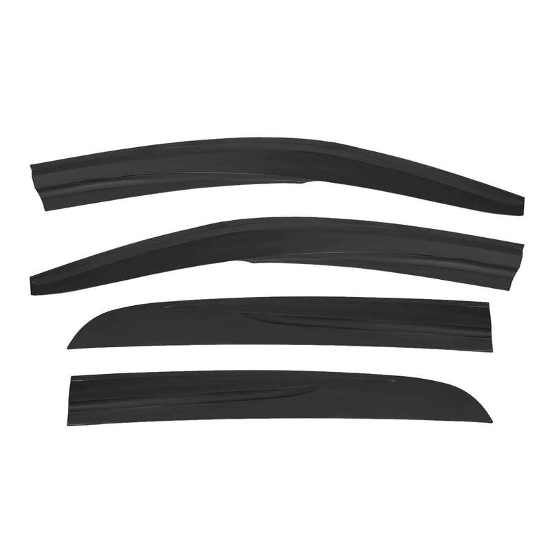 Déflecteurs De Vent Pluie D'air pour Peugeot 301 2012-2021 4 pcs en Acryl noir