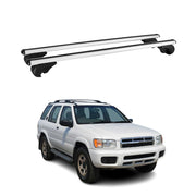 Barres de toit Transversales pour Nissan Pathfinder R50 1996-2004 Alu Argent