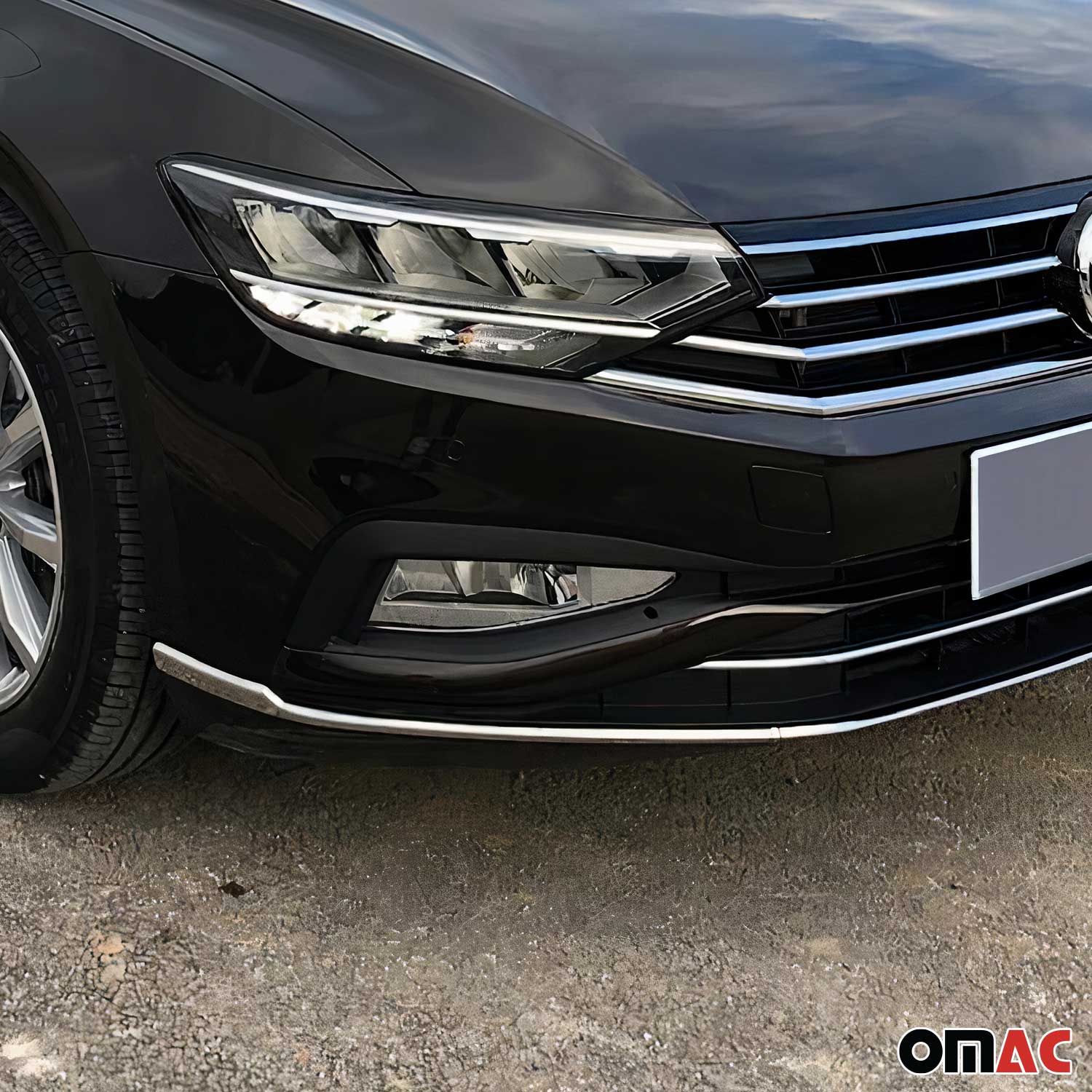 Moulure de Grille de Calandre pour VW Passat B8 2019-2023 inox Chromé 3Pcs