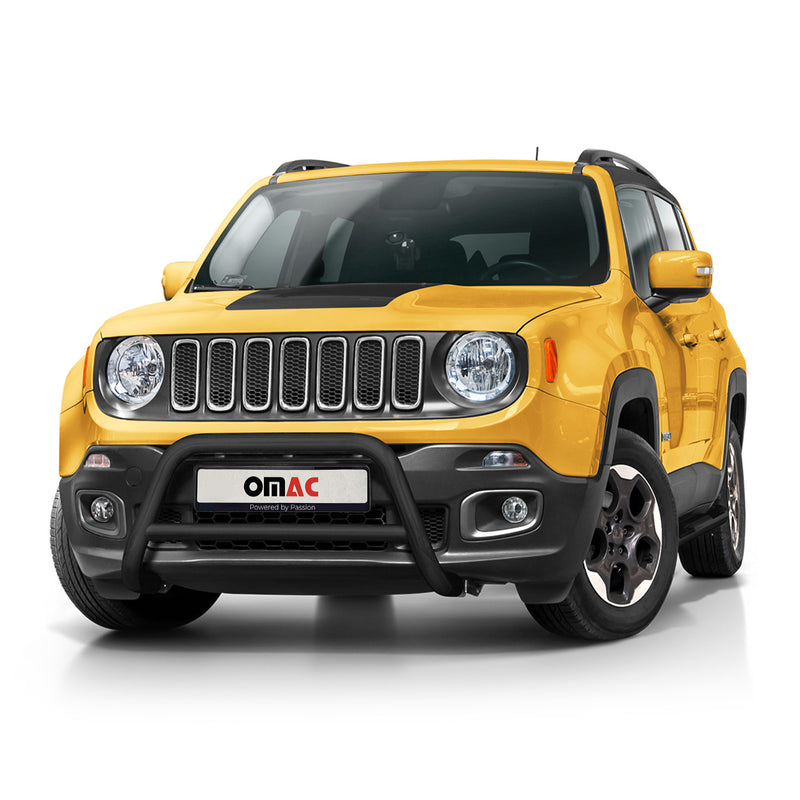 Pare-Buffle Avant Pour Jeep Renegade 2014-2021 Acier Inoxydable Noir