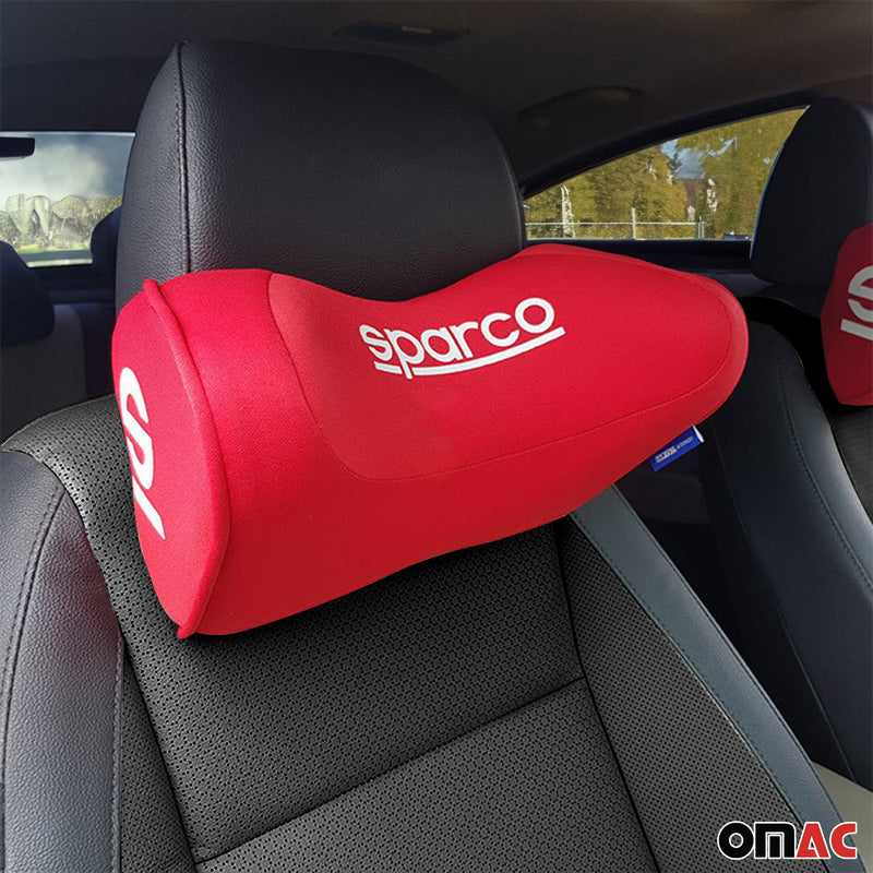 SPARCO coussin de cou de voiture oreiller en mousse à mémoire de forme bleu