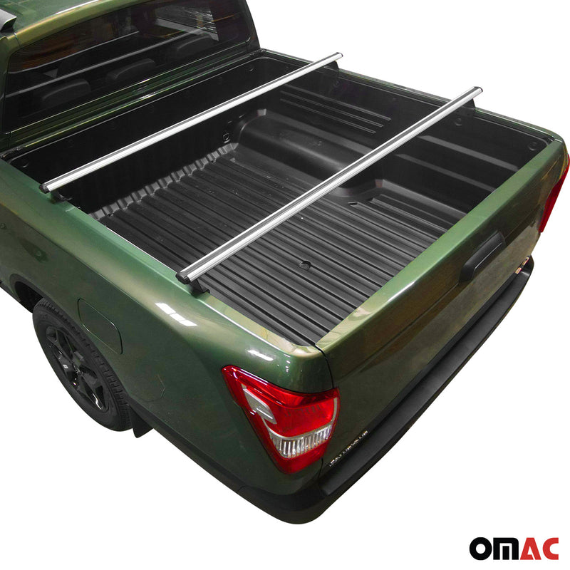 Barres de toit transversales pour VW Amarok 2010-2025 Aluminium Gris