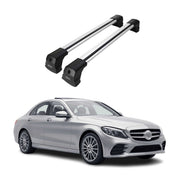 Barres de toit transversales pour Mercedes Classe E W213 2017-2020 Pre-FL gris