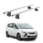 Barres de toit transversales Alu pour Opel Zafira C Tourer 2011-2019 TÜV Gris 2x
