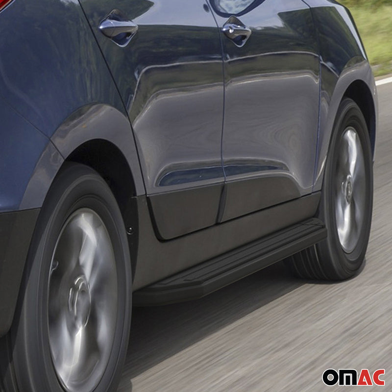 Marchepieds Latéraux pour Hyundai ix35 2010-2015 Alu Noir ABE