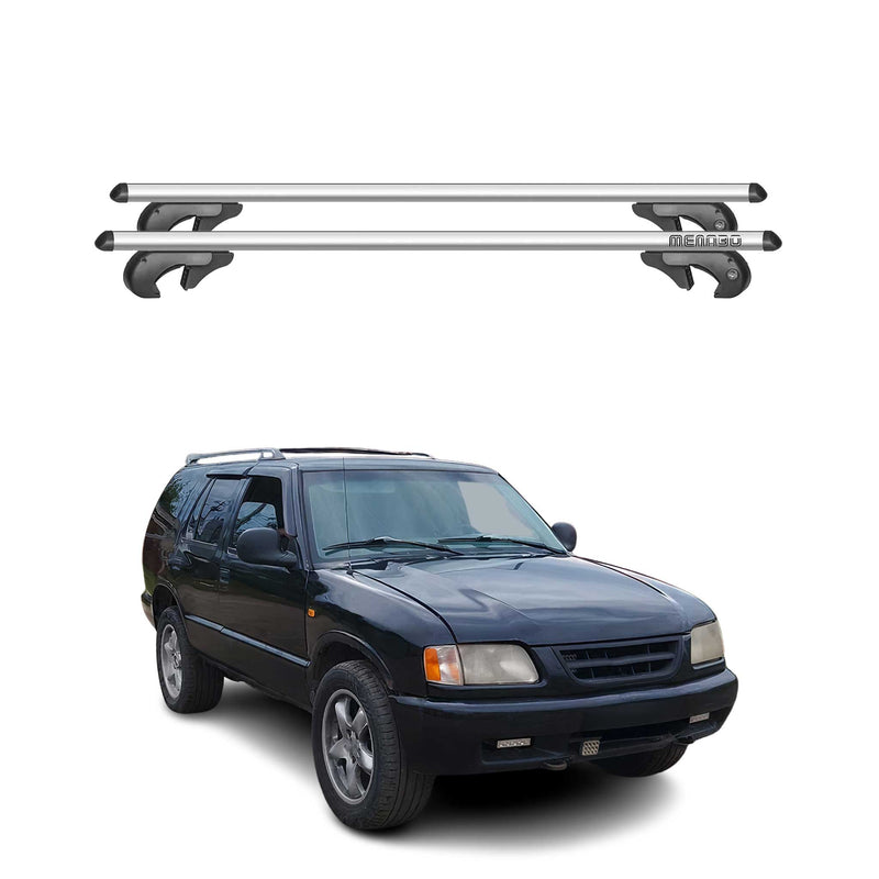 Barres de toit transversales pour Chevrolet Blazer 1995-2005 90kg Alu Gris