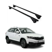 Barres de toit Transversales pour Skoda Kamiq 2019-2026 Fer Noir