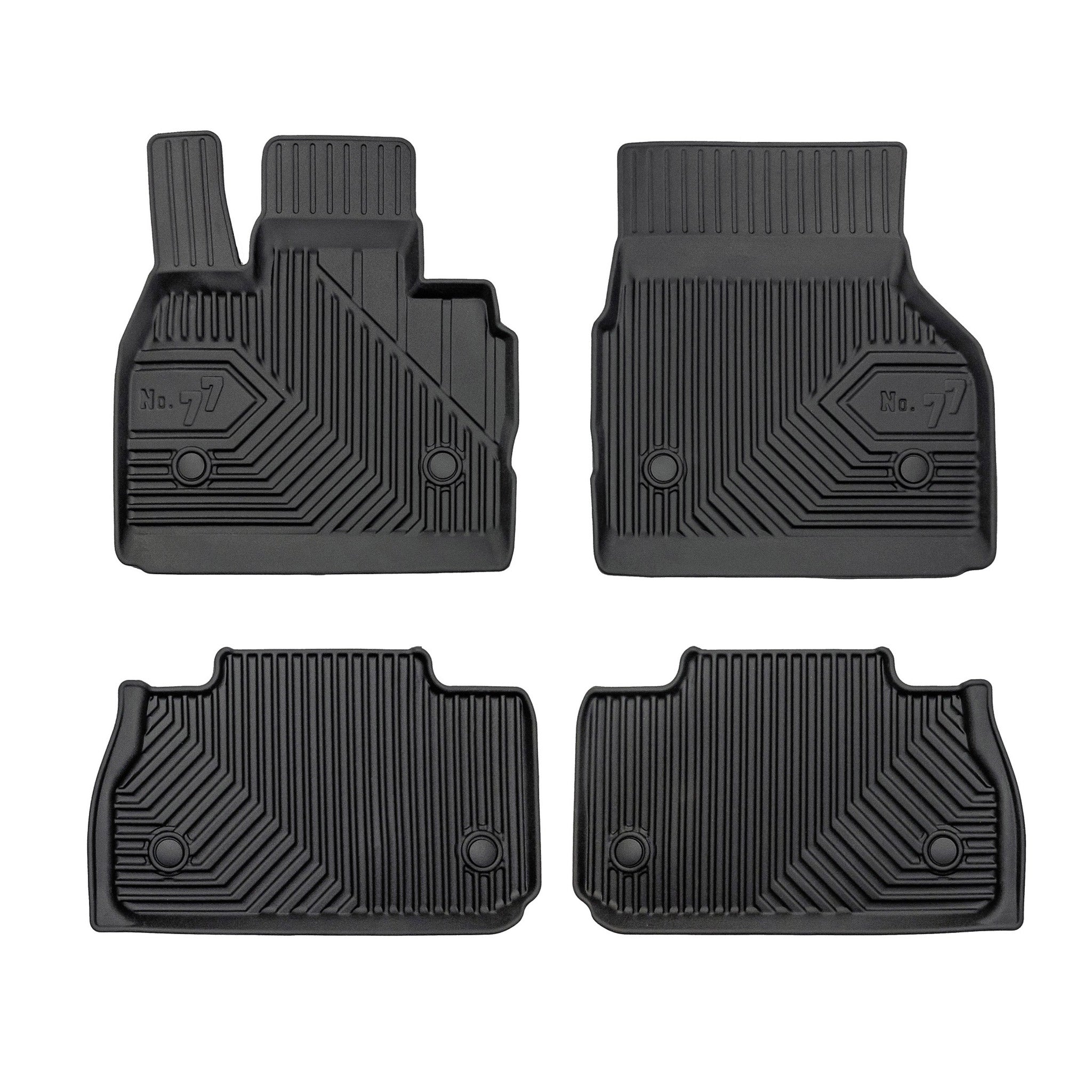 Tapis de Sol de Voiture pour BMW iX I20 2021-2026 TPE Antidérapant Noir 4Pcs