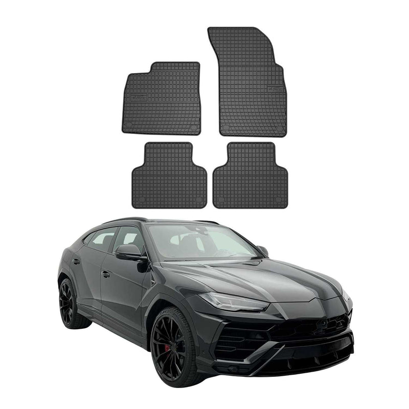 OMAC Tapis de sol pour Audi Q7 Q8 2015-2025 Noir en caoutchouc