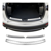 Kit Protection de Pare-Chocs arrière pour Mazda CX-5 2012-17 Brillant inox 3Pcs
